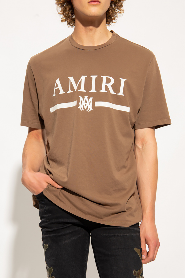 Tシャツ・カットソー Amiri Dark brown leather t-shirt AMIRI Leather T-shirt | Brown | FARFETCH